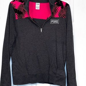 Half Zip Crew Neck